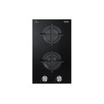 De'Longhi NSL230NC Piano cottura Incasso | Classe 30 | vetro ceramico nero 2 fuochi, griglie in ghisa