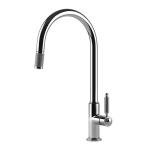 Gessi VENTI20 Estraibile Black Metal Brushed PVD - 60622#707 Miscelatore Lavello | Nero Metal Spazzolato Pvd, Doccetta estraibile, Tubo flessibile estensibile