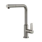 Gessi ACCIAIO Estraibile Steel Brushed - 60537#239 Miscelatore Lavello | Acciaio Inox Spazzolato, Doccetta estraibile, Tubo flessibile estensibile