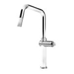 Gessi HABITO Estraibile Black Metal Brushed PVD - 60652#707 Miscelatore Lavello | Nero Metal Spazzolato Pvd, Doccetta estraibile, Tubo flessibile estensibile