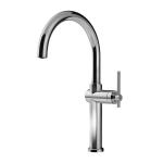 Gessi HABITO Girevole Black Metal Brushed PVD - 60670#707 Miscelatore Lavello | Nero Metal Spazzolato Pvd, Canna girevole 360°, Portata regolabile