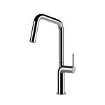 Gessi STELO Girevole Finox Brushed Nickel - 60305#149 Miscelatore Lavello | Nichel Spazzolato Finox, Canna girevole 360°, Portata regolabile