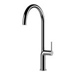 Gessi STELO Girevole Finox Brushed Nickel - 60301#149 Miscelatore Lavello | Nichel Spazzolato Finox, Canna girevole 360°, Portata regolabile