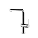 Gessi INEDITO - GODRONATO Girevole Finox Brushed Nickel - 60471#149 Miscelatore Lavello | Acciaio inox, Miscelatore monocomando, Cartuccia ceramica