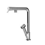 Gessi FISSO Estraibile Matte Black - 60640#299 Miscelatore Lavello | Nero Opaco, Doccetta estraibile, Tubo flessibile estensibile