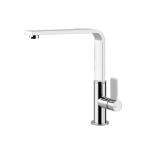 Gessi HELIUM Girevole Matte Black - 17015#299 Miscelatore Lavello | Nero Opaco, Canna girevole 360°, Portata regolabile