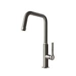 Gessi OFFICINE Girevole Black Metal Brushed PVD - 60051#707 Miscelatore Lavello | Nero Metal Spazzolato Pvd, Canna girevole 360°, Portata regolabile