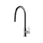 Gessi HELIUM Monogetto Finox Brushed Nickel - 60077#149 Miscelatore Lavello | Nichel Spazzolato Finox, Bocca monogetto fissa, Portata ridotta water saving