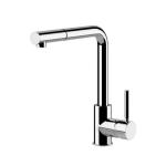 Gessi NEUTRON Monogetto Chrome - 17169#031 Miscelatore Lavello | Cromo Lucido, Bocca monogetto fissa, Portata ridotta water saving
