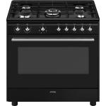 Smeg CX91GMBL Cucina | Cucina freestanding | Classe energetica A | Cucina freestanding, Nero, Pulsanti