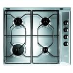 Indesit PAA 642 IX/I WE Piano cottura Incasso | Classe A | 4 fuochi gas, Griglie smaltate, Sicurezza gas