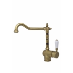 Elleci Mix Rio Rame - 6AMIKRIORA Miscelatore Lavello | Finitura Titanium, Beccuccio orientabile, Cartuccia ceramica