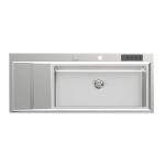 Foster Stripe 1Vdx+Sc Sft C/Prtclt - 4504051 Lavello Incasso | Acciaio inox AISI 304 satinato, Dimensioni 1173 x 513