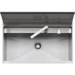 BARAZZA 1LLB90 Lavello Incasso | 1 vasca con coperchio, Peso 23 kg, Acciaio inox AISI 304
