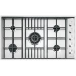 BARAZZA 1PLB5 Piano cottura a gas Incasso | 4 fuochi + doppia corona, Griglie in ghisa, Eco-fiamma