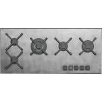 BARAZZA 1PUN105 Piano cottura a gas Incasso | 5 bruciatori a gas, Dimensioni 106x52 cm, Peso 25,7 kg