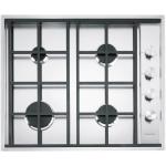 BARAZZA 1PLB4 Piano cottura a gas Incasso | Acciaio inox AISI 304, Griglie in ghisa, Bruciatori 1kW+1,75kW+2,5kW