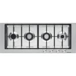 BARAZZA 1PBF104 Piano cottura a gas Incasso | 2 gas + 2 doppia corona Chef, Acciaio inox AISI 304, Griglie in ghisa