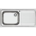 BARAZZA 1LFS10D Lavello Incasso | 1 vasca + gocciolatoio, 50x40x21 cm, Acciaio inox