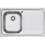 BARAZZA 1LFS81D Lavello Incasso | 1 vasca, Profondità 22 cm, Acciaio inox AISI 304