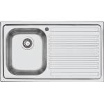 BARAZZA 1LFS91D Lavello Incasso | 2 vasche, 34x39x21 cm, Gocciolatoio dx