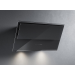 Falmec Verso Easy 85  Vetro Nero Lucido Ral 9005 220-240V - 50-60Hz T80 C/Filtro Cappa Parete | Classe B | Vetro nero, 600 m³/h, comandi meccanici