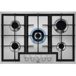 AEG HGB75420SM Piano cottura a gas Incasso | Classe N/A | 75cm, Step Power, 5/Zone, Inox