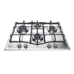 Hotpoint-Ariston PCN 642 IX/HAR Piano cottura Incasso | Classe A | 4 fuochi gas, Griglie smaltate, Sicurezza gas