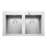 BARAZZA 1LMDR92 Lavello Incasso | Vasca con abbassamento, Piano appoggio, Accessori inclusi