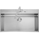 BARAZZA 1LBF9 Lavello Incasso | Acciaio inox, Profondità 28 cm, Peso 12,7 kg
