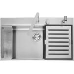 BARAZZA 1LBF9K Lavello Incasso | Acciaio inox verniciato, Profondità 28 cm, Peso 19,9 kg