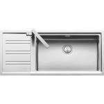 BARAZZA 1LES121RS Lavello Incasso | Acciaio inox AISI 304, Vasche profonde, Foro miscelatore integrato