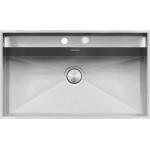 BARAZZA 1LLB91 Lavello Incasso | 1 vasca con abbassamento, Kit accessori incluso, Acciaio inox AISI 304