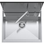 BARAZZA 1LLB606 Lavello Incasso | 1 vasca con coperchio, Acciaio inox satinato, Peso 19,5 kg