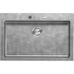 BARAZZA 1LUN81 Lavello Incasso | 71x40x19,5 cm, Accessori inclusi, Rubinetto incluso