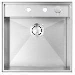 BARAZZA 1LMZ51 Lavello Incasso | 1 vasca, Dimensioni 62x62x38 cm, Peso 12 kg