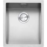 BARAZZA 1QR34S Lavello Incasso | Vasca 34x40 cm, Profondità 27 cm, Acciaio inox AISI 304