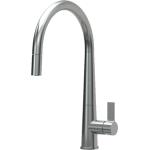 Elleci Mix Athena Plus Cromato - 6AMIKATPCR Miscelatore Lavello | Finitura Titanium, Beccuccio orientabile, Cartuccia ceramica