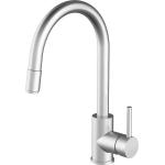 BARAZZA 1RUBSDS Miscelatore Lavello | Doccia estraibile, Acciaio inox AISI 304, Rotazione canna 360°