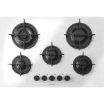 BARAZZA 1PMD70B Piano cottura a gas Incasso | 4 fuochi + doppia corona, Bruciatori Flat Eco-Design, Griglie in ghisa