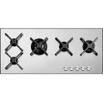 BARAZZA 1PSP105 Piano cottura a gas | Griglie ghisa, Bruciatore Dual, Comandi frontali