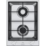 BARAZZA 1PTI2 Piano cottura a gas Incasso | 4 fuochi + doppia corona, Griglie in ghisa, Finitura inox satinato