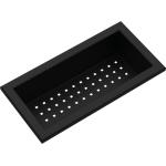 BARAZZA Vaschetta Forata Nera - 1CVSN Accessorio lavello Accessorio | Compatibile con vasche, Finitura nera, Acciaio inox