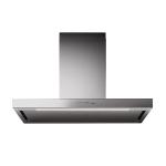 Falmec Plane Plus 90 Eu Inox 220-240V - 50-60Hz T80 S/Filtro Cappa Parete | Classe A | Acciaio inox, 4 velocità, LED integrati