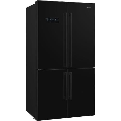 Smeg FQ60NDE Frigocongelatore | Libera installazione | Classe energetica E | Libera installazione, Porta francese, Nero
