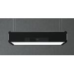 Silverline 4390 Lightline BK - 4390.2.733.02 Cappa Soffitto | Classe A | Filtrante, alluminio/carbone, illuminazione LED, portata max 600 m³/h