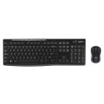 LOGITECH KIT TASTIERA+MOUSE WIRELESS USB NERO MK270 920-004512