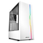 SHARKOON PC CASE GAMING RGB SLIDER MIDDLE TOWER LED USB3.0 BIANCO