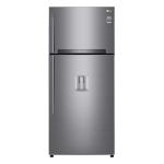 LG GTF744PZHV Frigocongelatore Libera installazione | Classe E | 509 L, DoorCooling+, Finitura acciaio inox