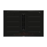 BOSCH PXX875D57E Piano cottura a induzione con cappa aspirante integrata Incasso | Classe B | Piano a induzione con cappa integrata, 4 zone di cottura, potenza massima 500 m³/h, rumorosità 69 dB